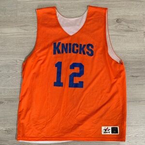Vintage Alleson Knicks #12 Basketball Jersey Signed